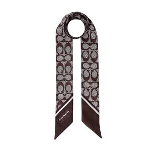 코치 시그니처 여성 실크 스키니 스카프 C2783 YED