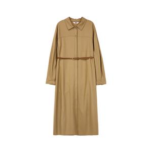닥스 여성 25FW 베이지 벨티드 셔츠형 원피스 DLDR5D901I2