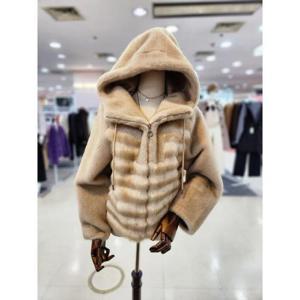 [멜로디가든]멜로디가든 세이브존08 후드 인조 무스탕 M25WB107