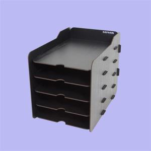 책상꾸미기 (나룸) TWD-011 DIY 블랙 서류 수납함 5단