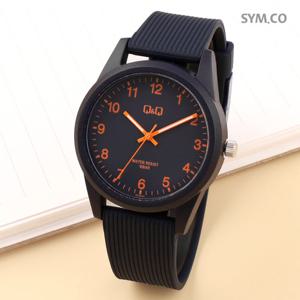 큐앤큐 VS12J-012Y 저소음 공무원 시험 간호사 학생 남녀공용 우레탄 시계 d