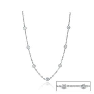 [GB] 컷팅볼 스테이션 이태리체인 실버 목걸이 LLNS51545SWS