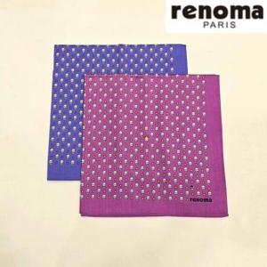 레노마 RAO2101 레노마 남녀1매 나염 손수건