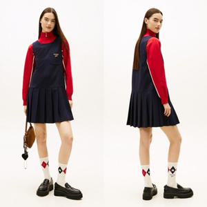 [타미진] 여성 레귤러핏 T32G0WOP78TWT1 기본 데일리 테일러드 민소매 원피스 SC