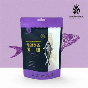 육포브랜드 앱솔루트블랙 동결건조 황태20g