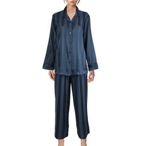 [비비안(언더웨어)]여성스러운 사틴 스트라이프 자가드 여성 파자마  WP8869ADG