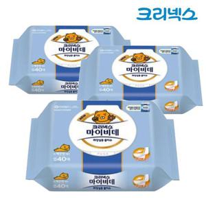 [땡큐온]크리넥스 마이비데 카카오 물티슈 캡형 40매 x3개