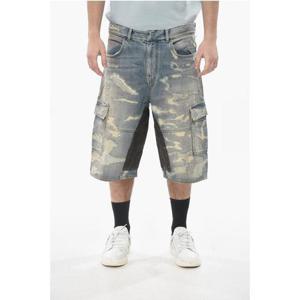 지방시 데님 숏팬츠 BM519E5Y1B 420 Light blue