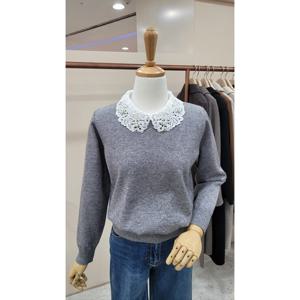 [케네스레이디]레이스카라 니트티셔츠 EVKPOQB980