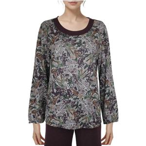 [비비안(언더웨어)]폴리스판 기모 플라워프린트 여성실내복상의EZ1949A