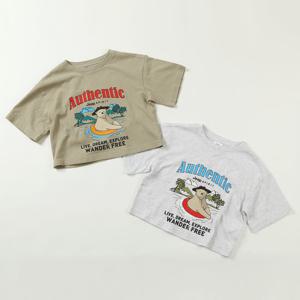 [지프키즈]크롭 곰프린트 반팔티  KO2TSU264