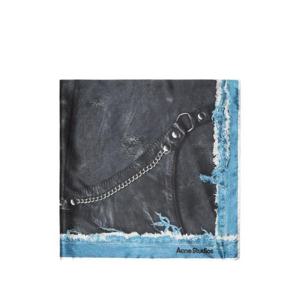 아크네 스튜디오 머플러 스카프 CA0417 BLKBL BLACK BLUE