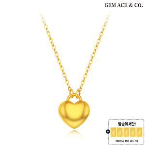 제메이스 24K순금 볼륨 하트 목걸이+24K순금 5종