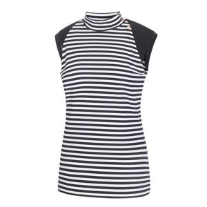 [볼빅어패럴] 여성 골프 스트라이프 패턴 민소매 티셔츠 VLTSM413_WH