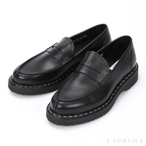 라프리마 발리 레더 페니 로퍼 NECKO-BK