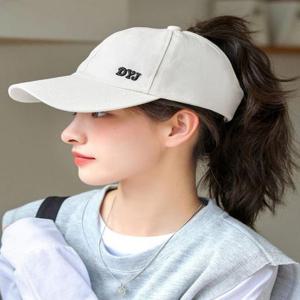 [라일리] Rly 여성 똥머리 포니테일 볼캡 뒷오픈형 여름 야구모