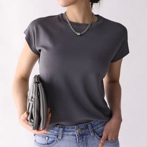 [헤이올리]여름 단품/고슬고슬 청량한 여름 니트/ 쿨 터치 라운드넥 슬리브리스 니트  NHK426