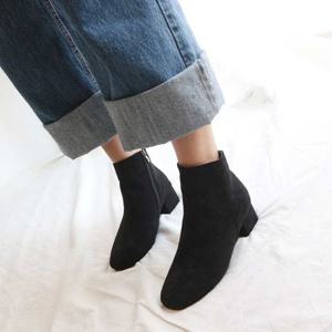 겨울부츠부추신발 여성 앵글 부추 스웨이드 가을 겨울 결혼식 신