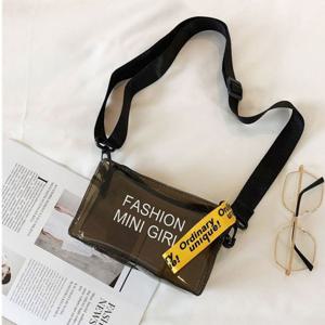 투명가방 남녀 젤리 스퀘어백 미니 크로스백 사각 투명백 6컬러