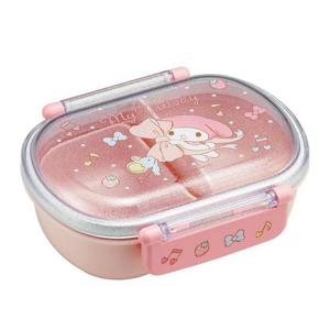 스케이터 도시락 마이멜로디 빅리본 돔형 1단 라운드 도시락통 360ml