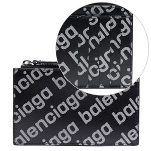 [발렌시아가] 22SS 남성 로고 리플렉티브 프린트 지퍼 카드지갑 (640535_23V73_1090_22S)