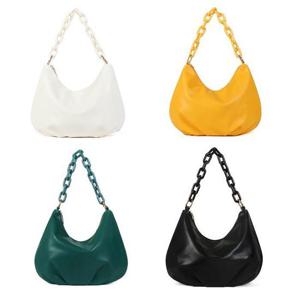 굵은 체인 포인트 셔링 라운드백 만두 모양 토트백