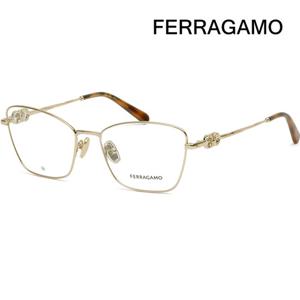 페라가모 안경테 SF2224N 710 사각 명품 금테 가벼운 메탈테 패션 캣아이