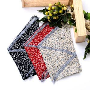 아트박스/더로라 면 삼각 쁘띠스카프 - 잔꽃세상 S5078_2