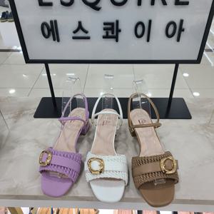 [에스콰이아][모다아울렛]에스콰이아 여성4cm 샌들 PFEMSD625_DG