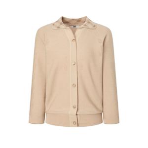 닥스 여성 25FW 베이지 체크카라 울혼방 홀가먼트 7부소매 가디건 DLSW5D803I2