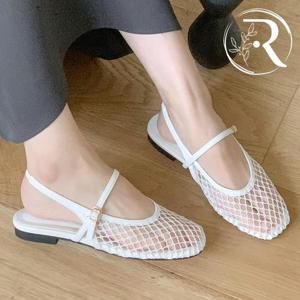 [디자이어로즈] 여자 여름 펀칭 슬링백샌들 1cm