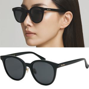 막스마라 선글라스 MM0108K 01A 블랙 라운드 뿔테 모던 심플 명품 패션 아시안핏
