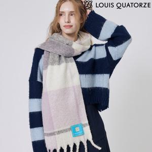 루이까또즈 두툼 모헤어 머플러 헬싱키안 바이올렛 2DHW812VI