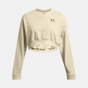 언더아머긴팔티 LQK 1382738-273 여성 UA 라이벌 테리 오버사이즈 크롭 크루