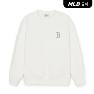 [MLB공식] 26SS 공용 클래식 모노그램 빅럭스 맨투맨 BOS (Ivory) 3AMTM0361-43IVS