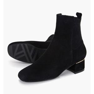 [무크]여성 베이직 스판 앵클부츠 522654 IA 스웨이드블랙