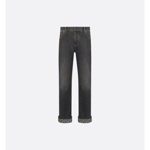 디올 스트레이트 팬츠 552P32A3003 9108 BLACK