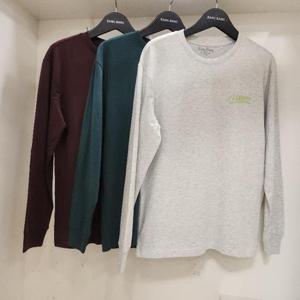 뱅뱅 HC15 뱅뱅 공용 봄 간절기 베이직 면 소매시보리 긴팔 티셔츠 NTM242