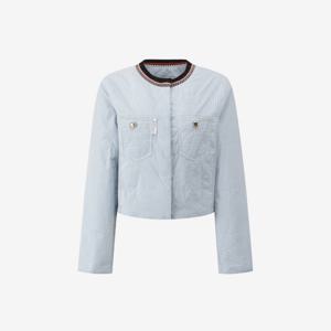 [듀엘]니트넥 스트라이프 패딩점퍼(D244MSJ231)