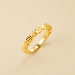 [도로시] 24k 순금 행운 물고기 반지 3.75g