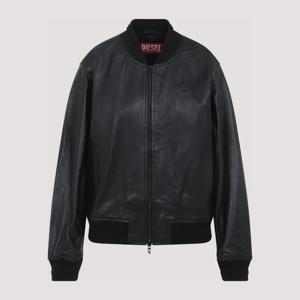 디젤 칼라리스 리브 헴 가죽 재킷 A20113 0PFAH 9XX
