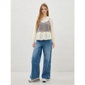 [올리브데올리브] OE6SL208 밑단 옆트임 데님 팬츠