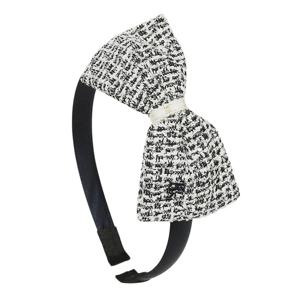 [빈]블랙 트위드 리본 머리띠BA14AX02BK