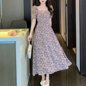 비욘드라이프 플로라 여신핏 오프숄더 플라워 원피스 1006259