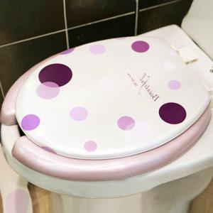 샤바스 도트 변기커버 중형U형