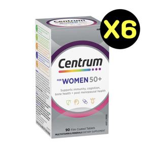 센트룸 실버 포 우먼 50세이상 여성 멀티비타민 미네랄 90정 X6