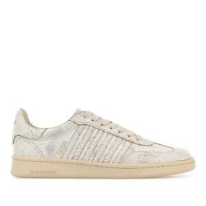 디스퀘어드2 레이스업 크랙 가죽 스니커즈 SNM036443908441 M41