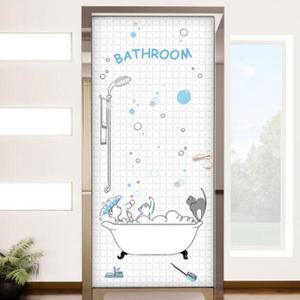 아트박스/꾸밈 im362-비눗방울가득한욕실_현관문시트지