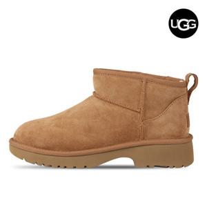 어그 UGG 클래식 울트라 미니 뉴 하이츠 K 여성 양털 부츠 체스트넛 1157732K-CHE