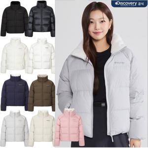 디스커버리 여성 올리브 글로우 다운 숏패딩 (DWDJ93056)